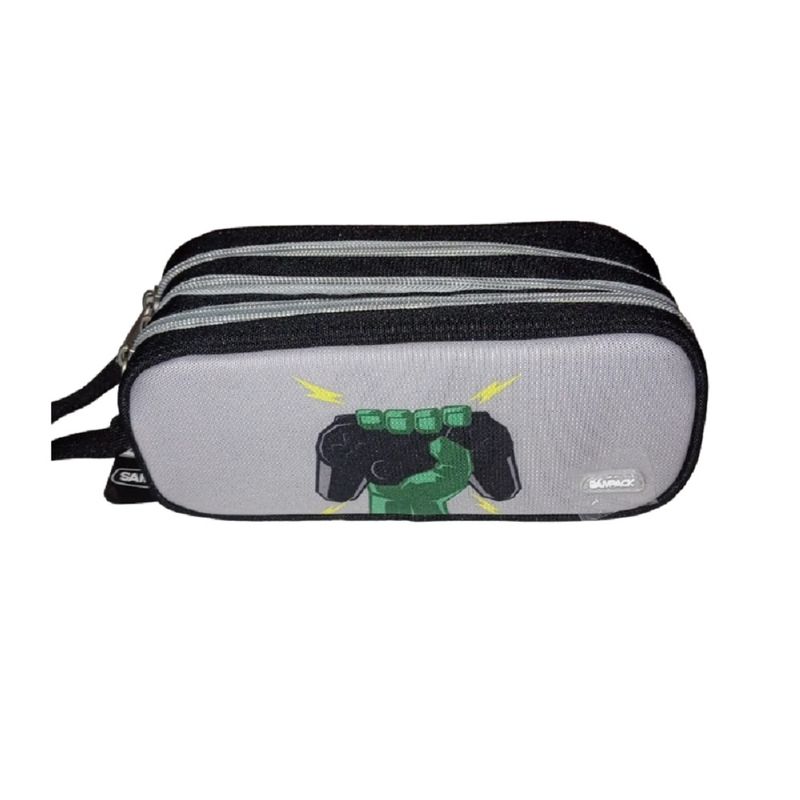 HAMELIN - Estuche grande con 3 cierres varios colores Smallbox