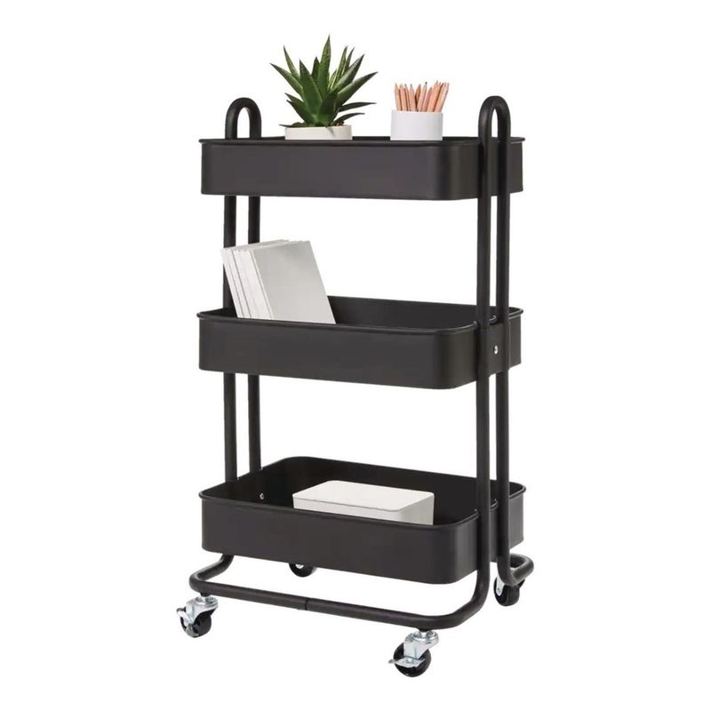 CASATUA - Carrito Carro Organizador Multiuso Con Ruedas Acero Casatua