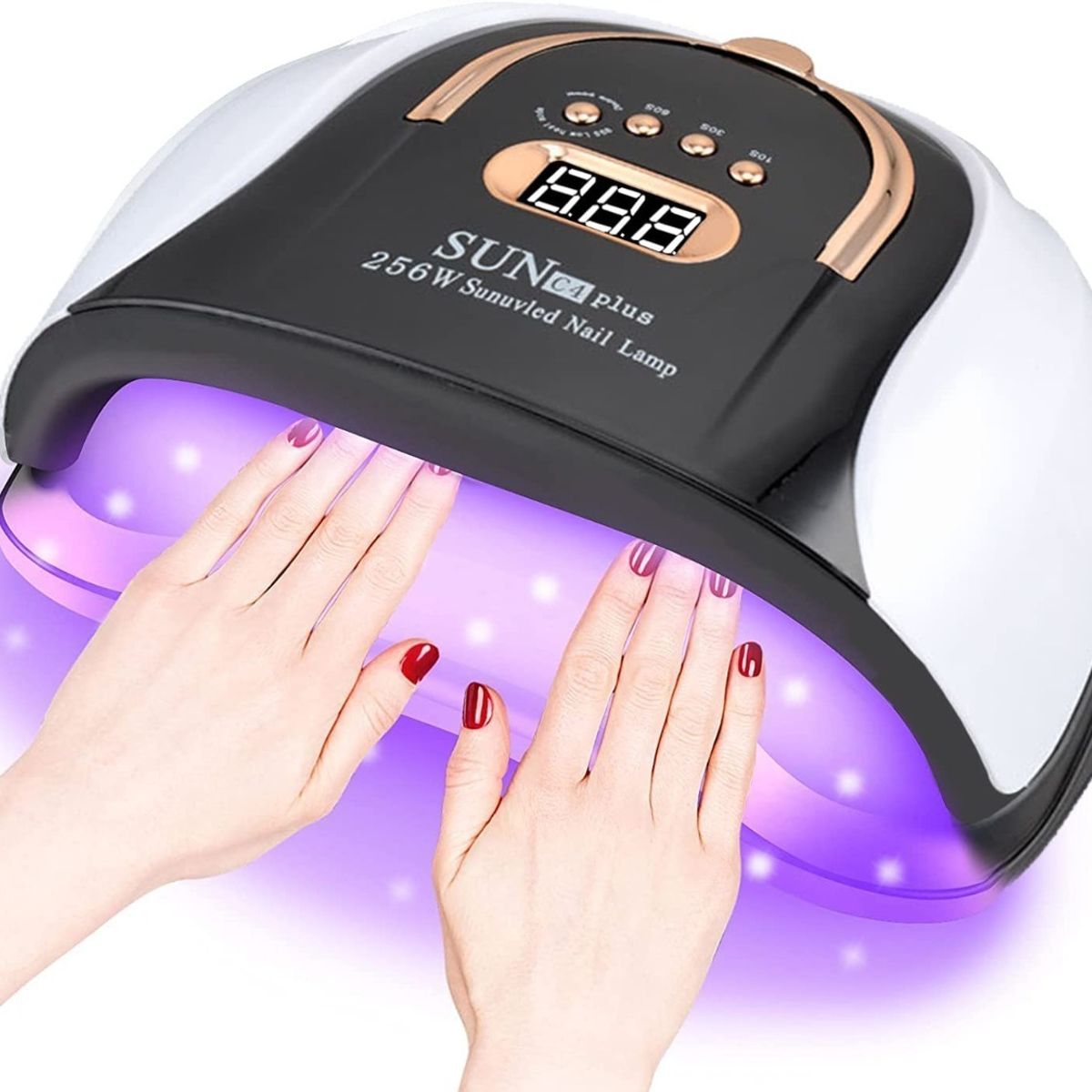 GENERICO - Lampara Led Secado para Uñas 256 Watts Sun Plus