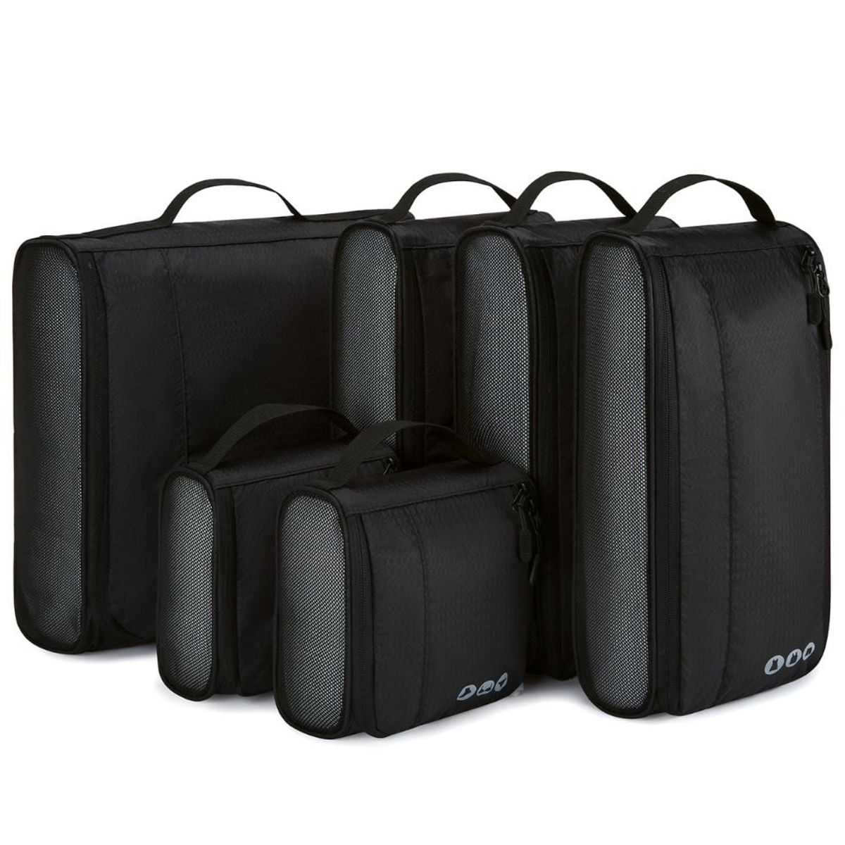 BAGSMART - Bagsmart Organizadores de Equipaje Rígidos 6 piezas Negro