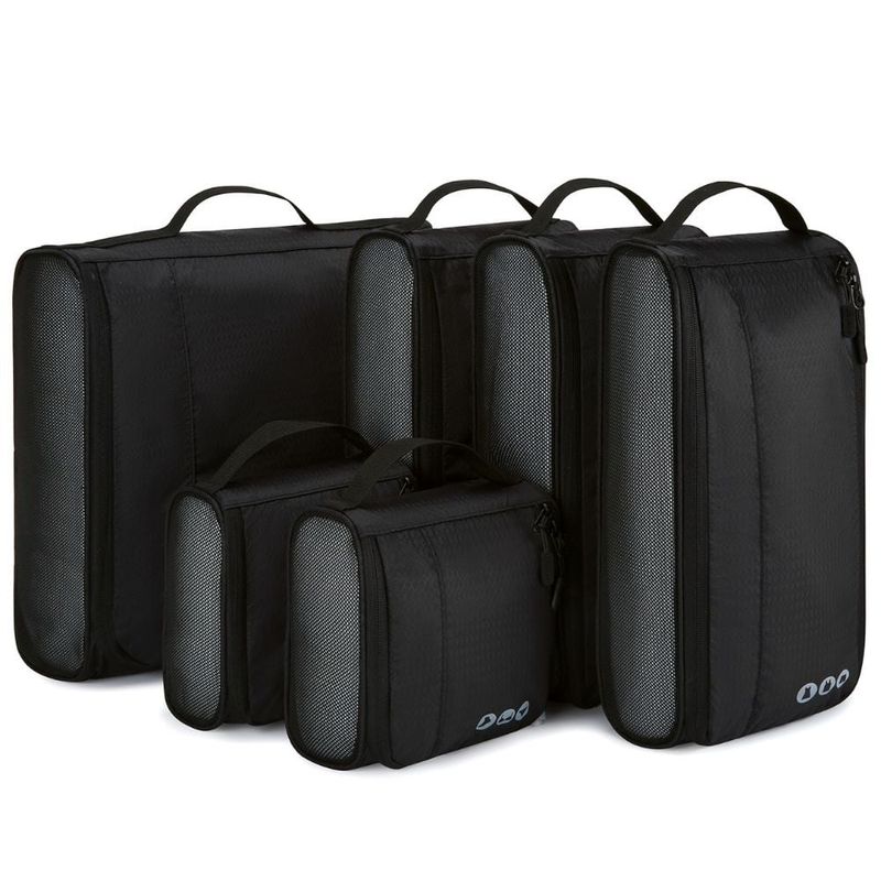 BAGSMART - Bagsmart - Cubos de compresión y organización 6 unidades - Negro