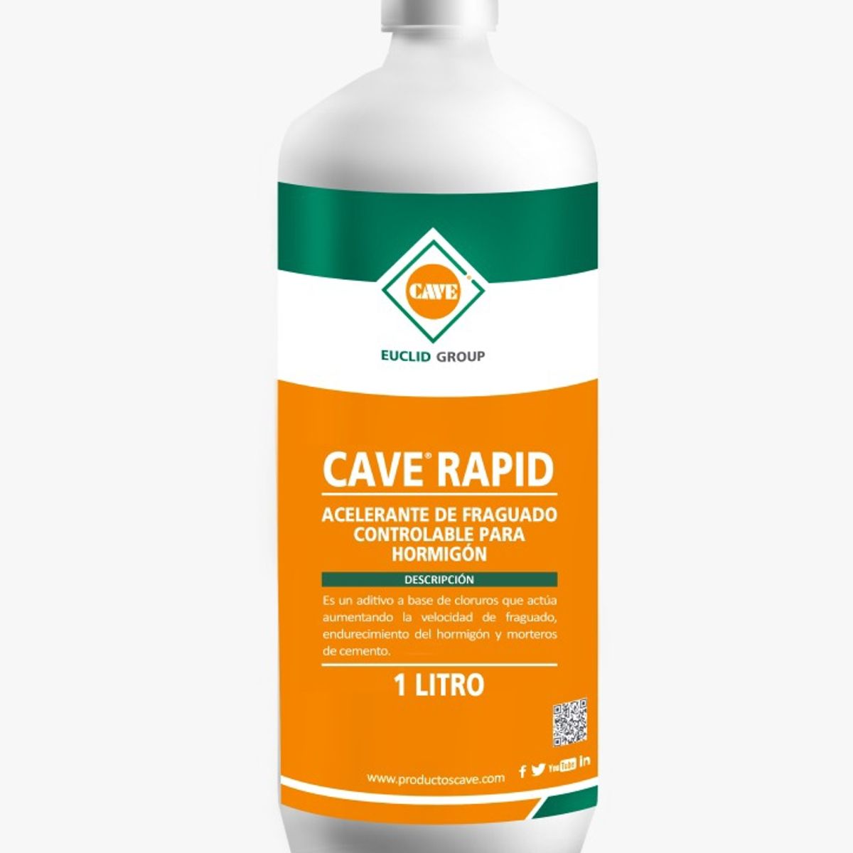 CAVE - Cave Rapid - Acelerante De Fraguado, Botella 1 Lt