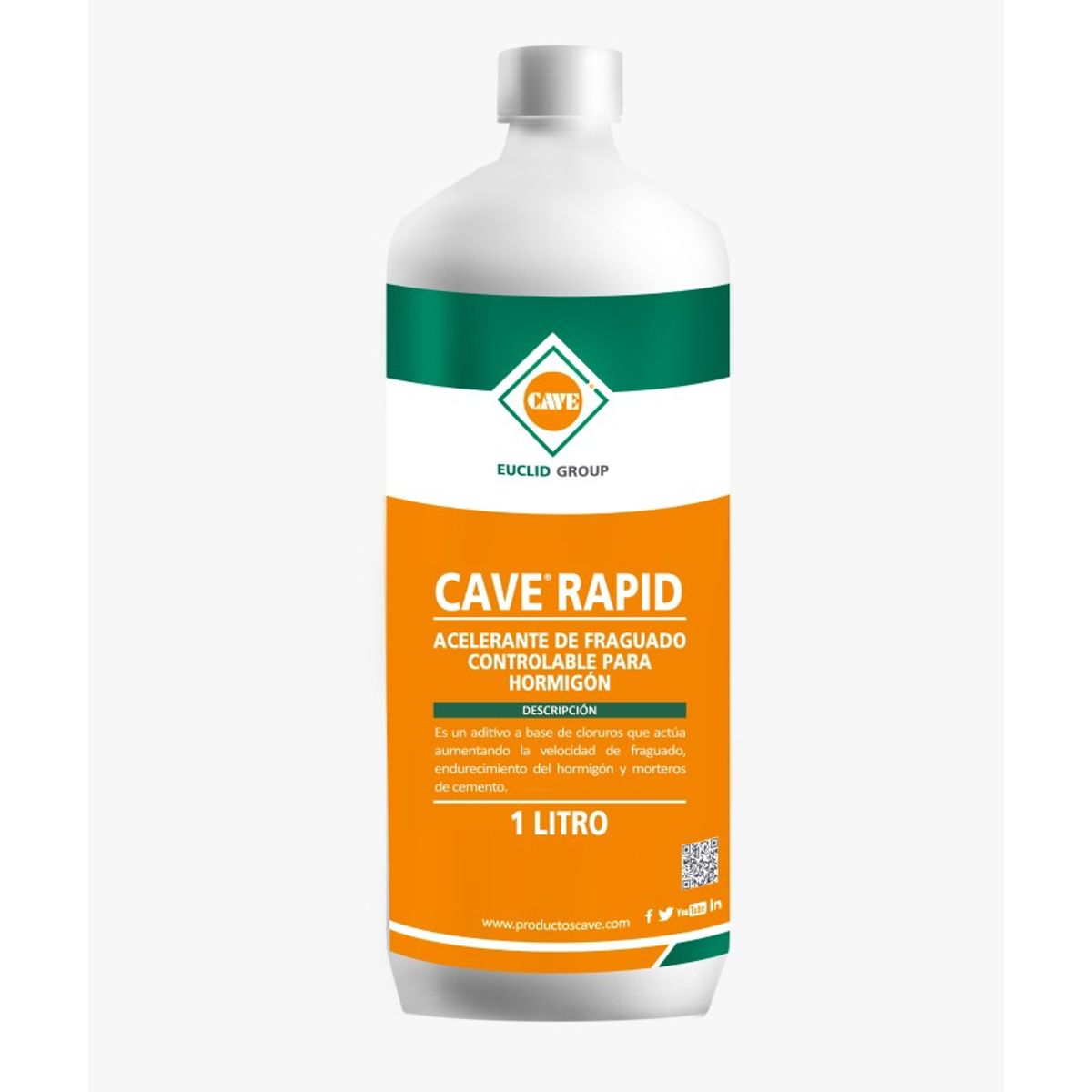 CAVE - Cave Rapid - Acelerante De Fraguado, Botella 1 Lt