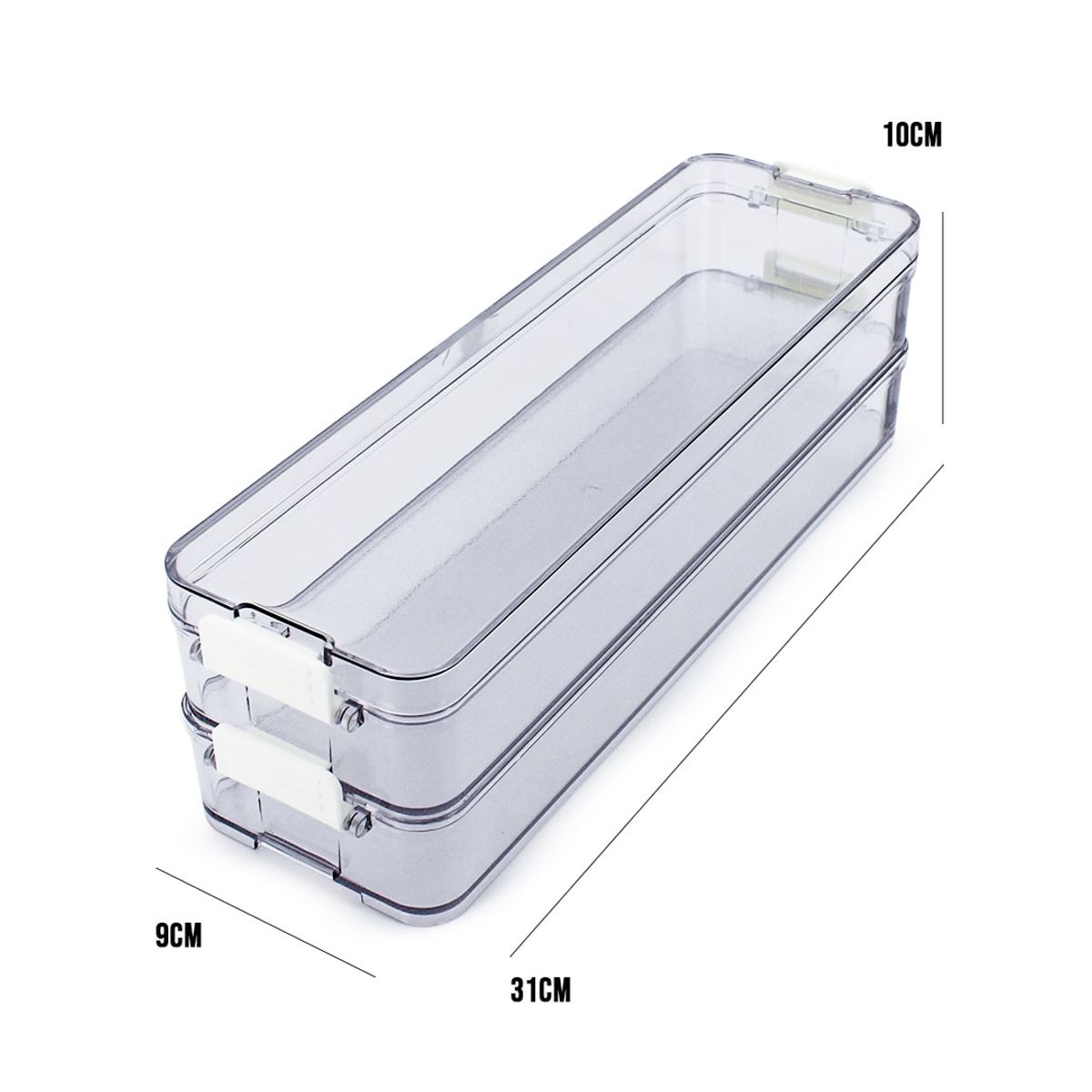 NEWTREE - Organizador para Refrigerador Con Tapa 10x17x10 cm