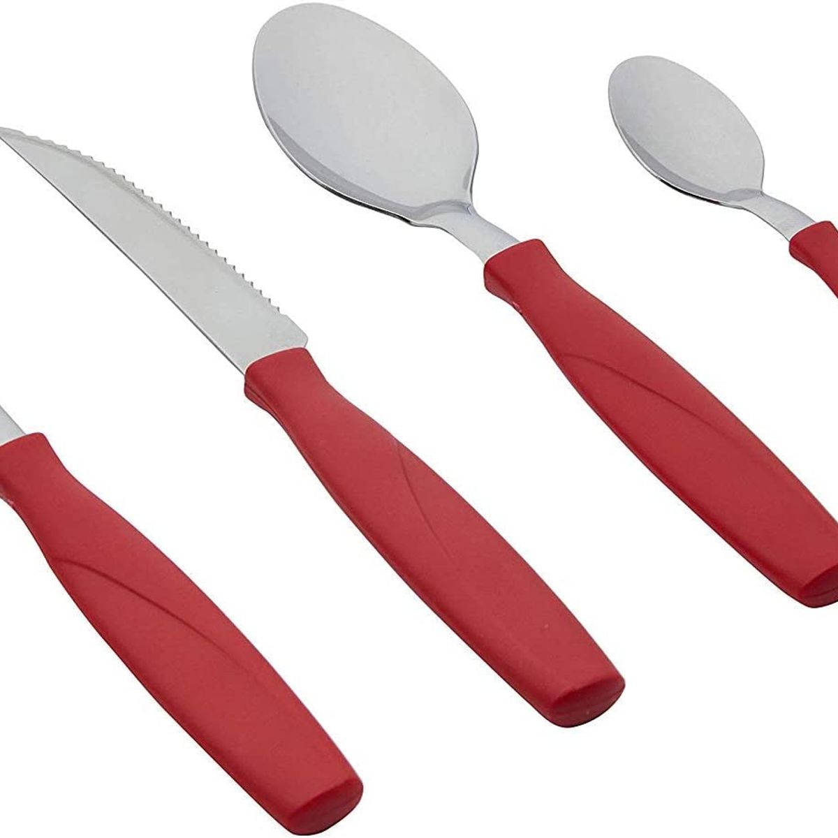 BRINOX - Juego de Cubiertos 24 Piezas Brinox Itaparica Rojo