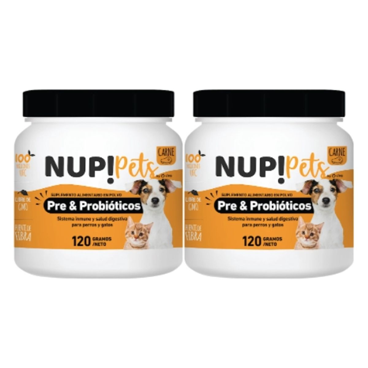 NUP - Duo Pre&probiótico Carne - Sist digestivo e inmune