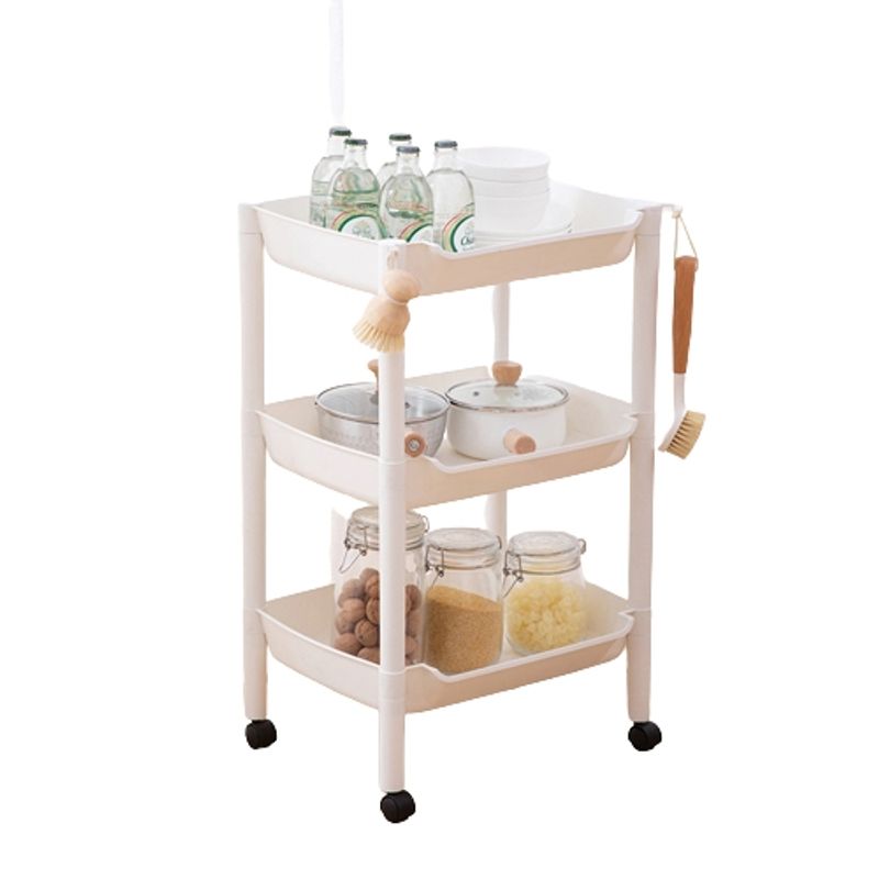 GENERICO - Carro Organizador Baño Cocina Con Ruedas Verdulero 5316 Blan