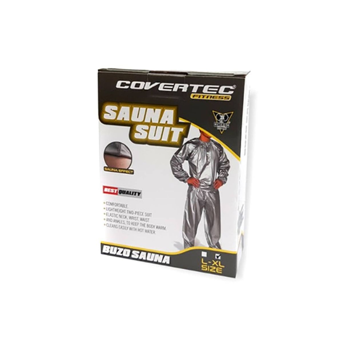COVERTEC - Buzo sauna plateado 2 piezas