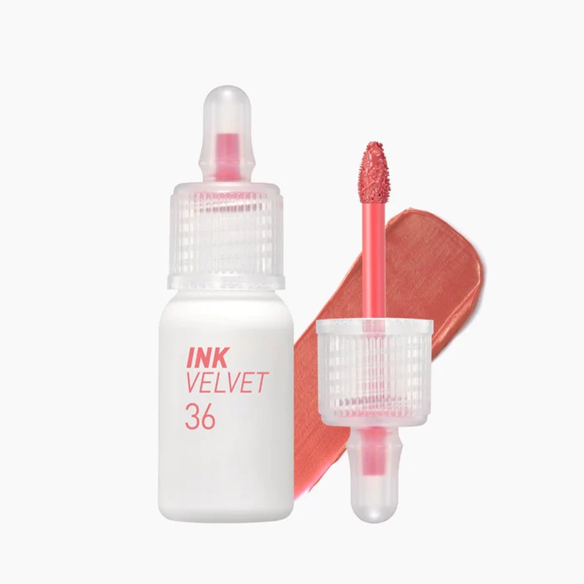 PERIPERA - Tinta Labial INK VELVET 036 ACTIVE CORAL - Cosmética Coreana