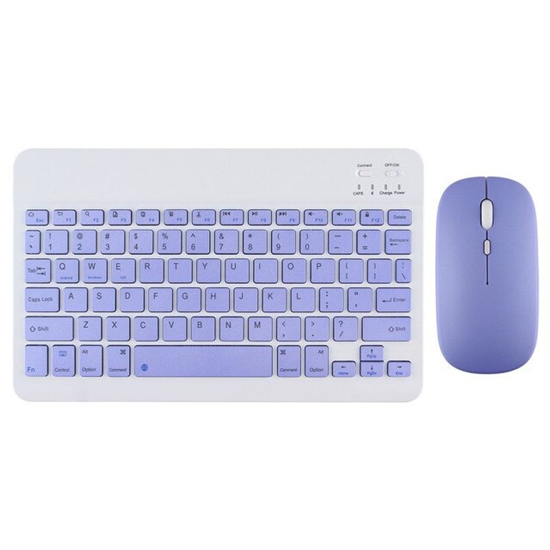 GENERICO - Teclado Inalámbrico mouse inalámbrico color morado EXCELENTE DISEÑO
