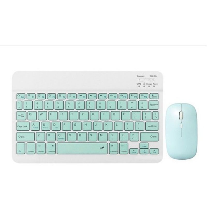 GENERICO - Teclado Inalámbrico mouse inalámbrico color menta EXCELENTE DISEÑO
