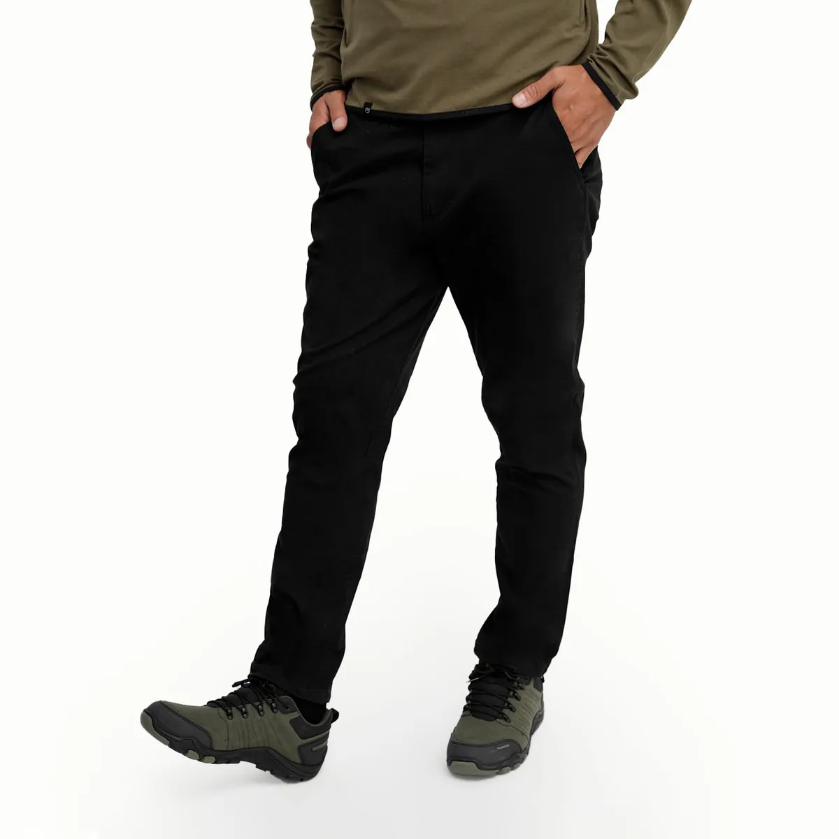 PANAMA JACK - Pantalón hombre negro Panama Jack