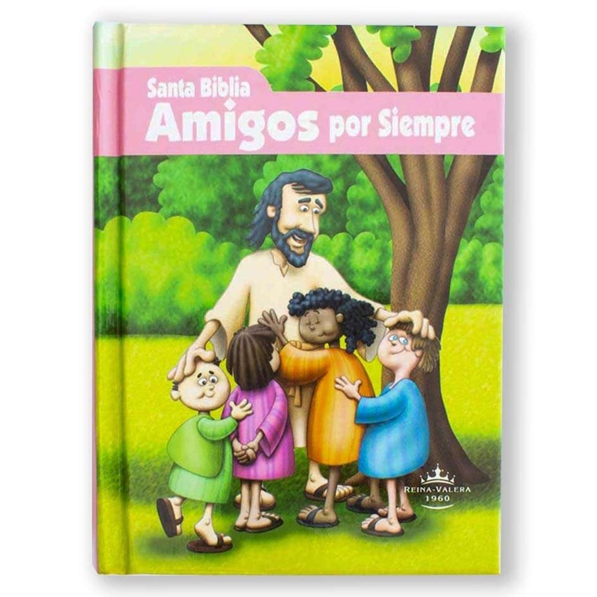 SOCIEDADES BIBLICAS UNIDAS - Biblia para niños amigos por siempre Rosada completa con ilustraciones RVR1960