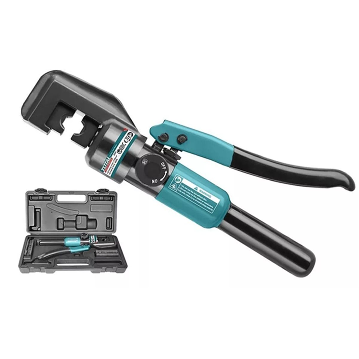 TOTAL TOOLS - Prensa Aprieta Terminal Hidráulico 45 Kn 4-70 Mm2