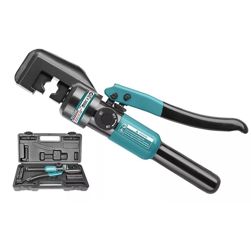 TOTAL TOOLS - Prensa Aprieta Terminal Hidráulico 45 Kn 4-70 Mm2