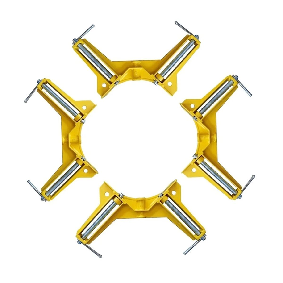 GENERICO - Pack 4 Prensa Esquina Esquinera Para Madera Toolmak