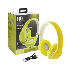 GENERICO - Audífonos Wireless P16 Bluetooth Recargable Headphones Amarillo