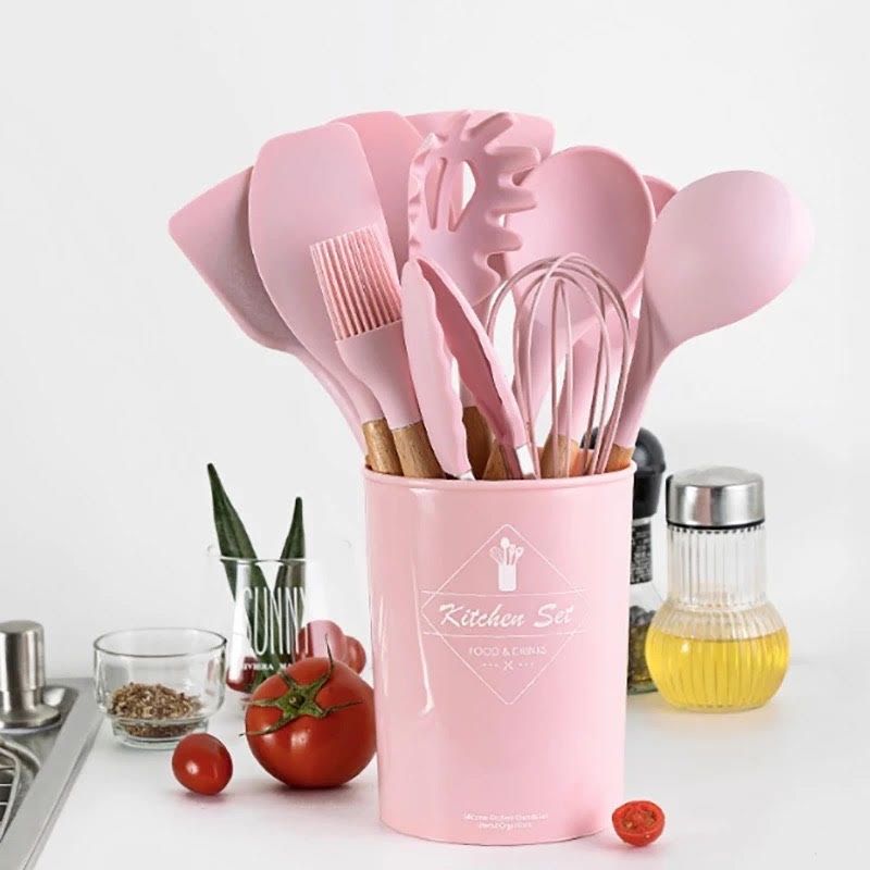 GENERICO - Set Utensilios De Silicona Cocina 12 pza