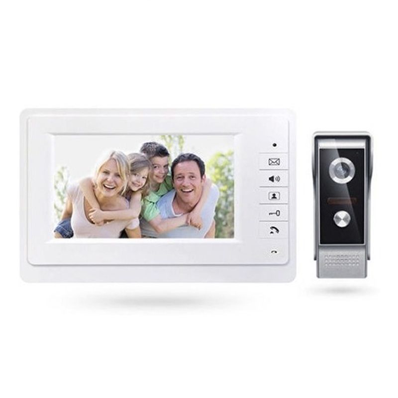 GENERICO - Video Portero Intercomunicador LCD 7 Color Impermeable