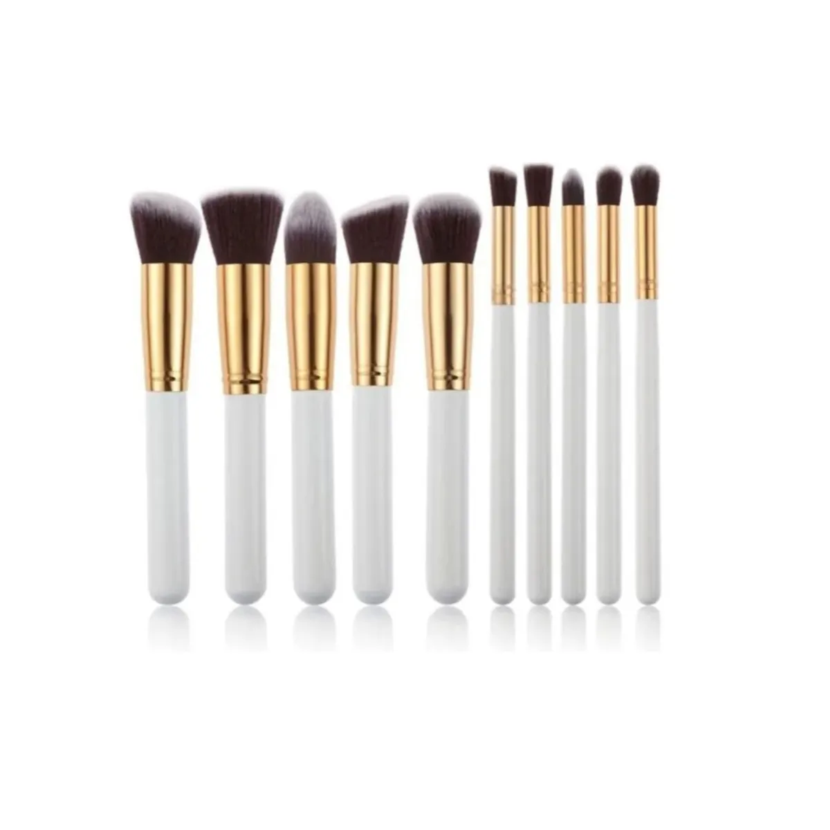 GENERICO - Set Brochas Maquillaje Profesional 10 Unidades