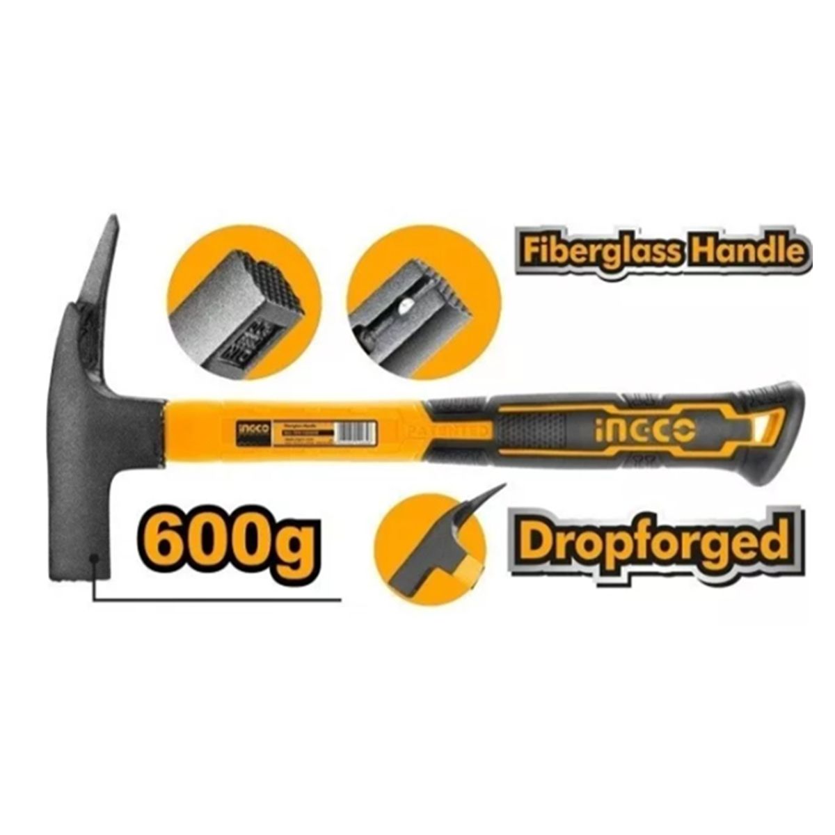 INGCO - Martillo Para Andamio Trinquete Andamiero 600gr