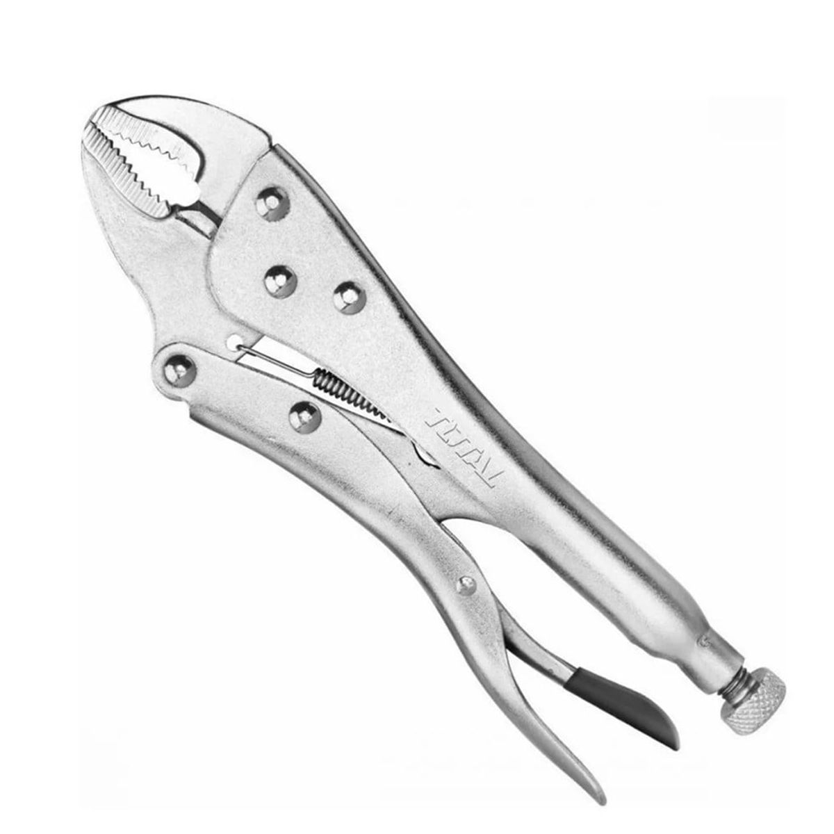 TOTAL TOOLS - Alicate Caiman De Presion Boca Curva 7 pulgadas