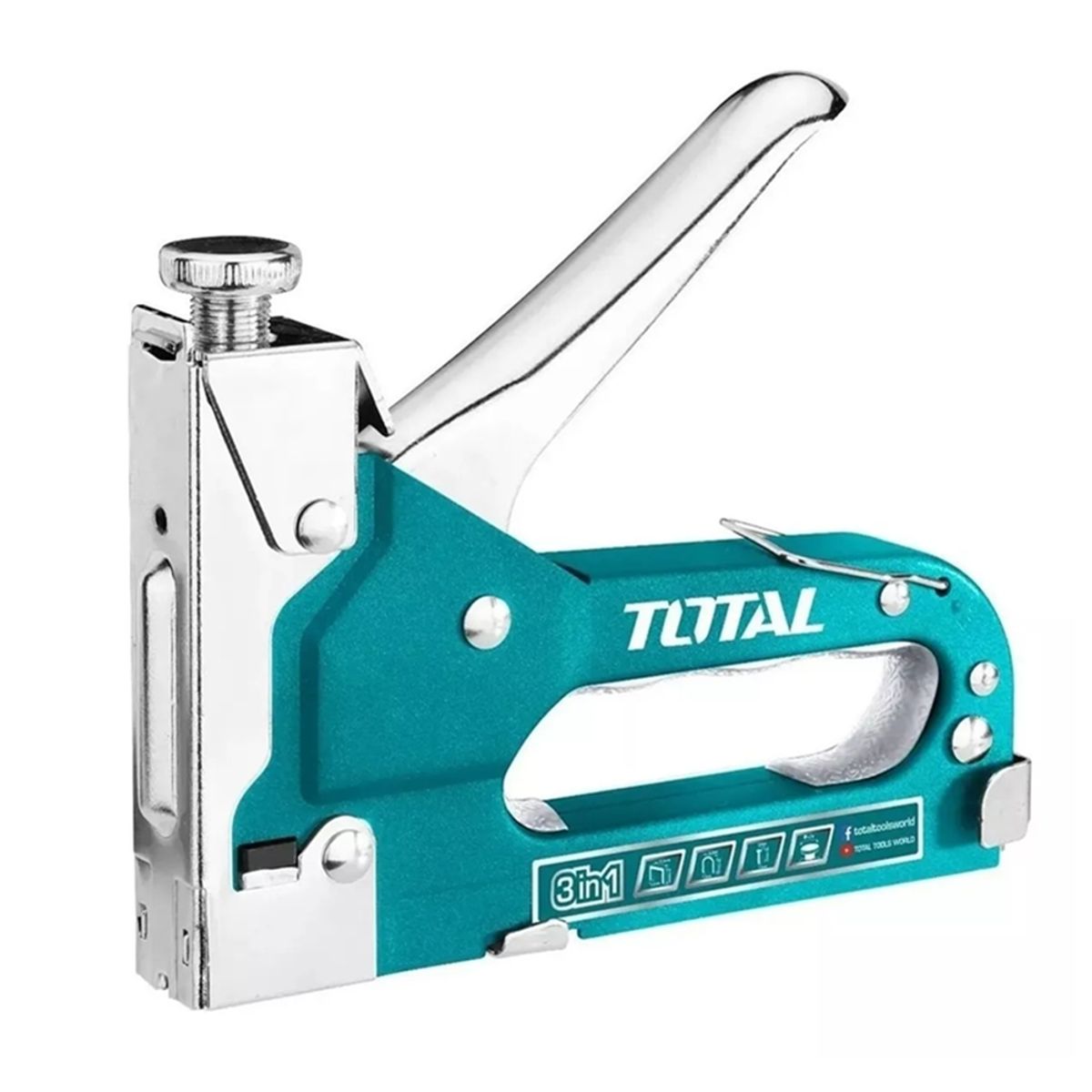 TOTAL TOOLS - Grapadora Manual 3 En 1  (4-14mm)