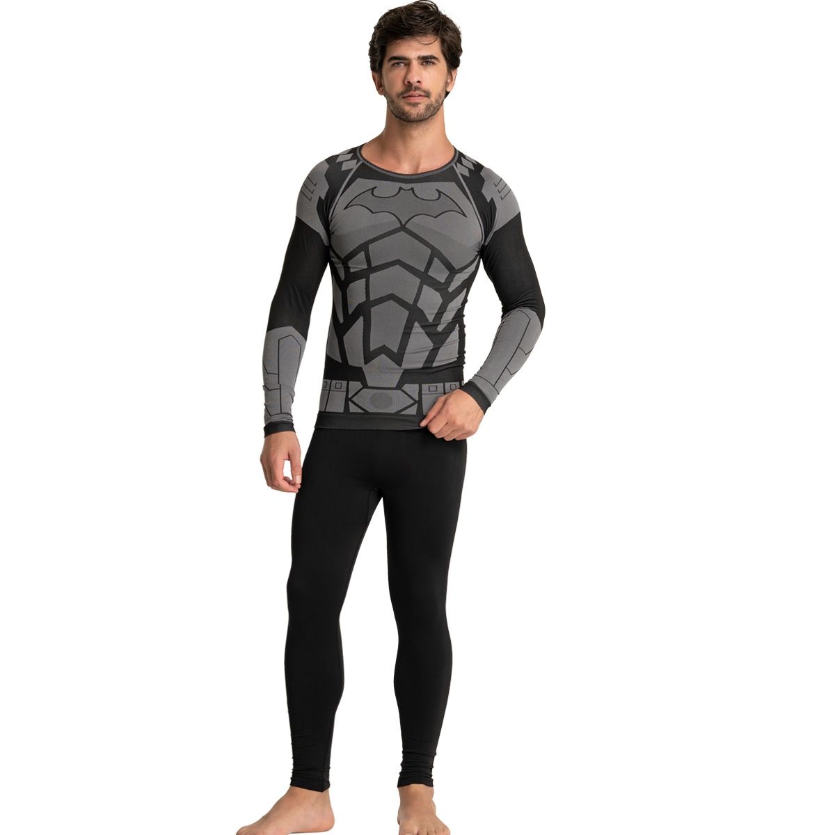 TOP - Camiseta Deportiva Batman Primera Capa Microfibra Top