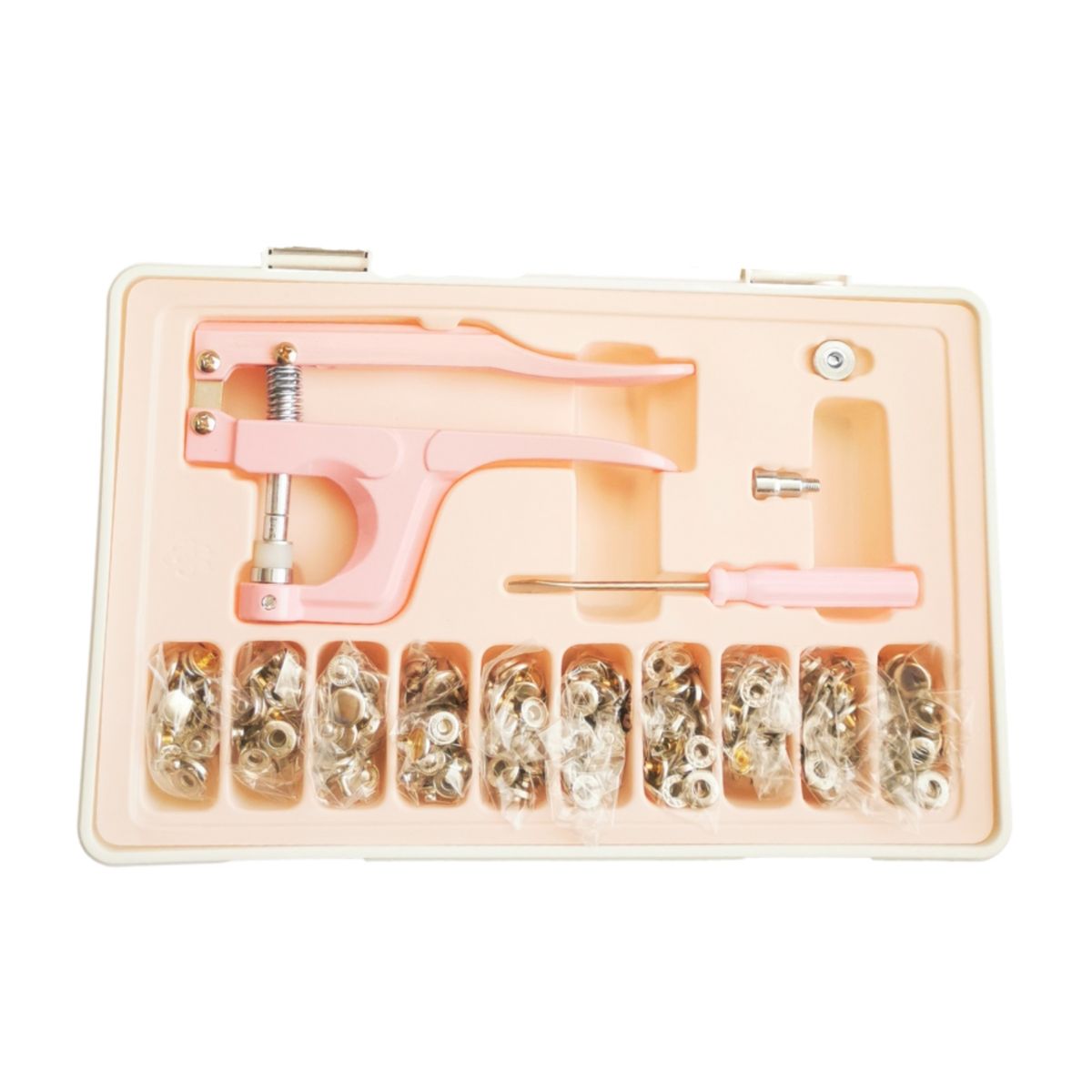 GENERICO - Remachadora snaps mas 100 broches metálicos