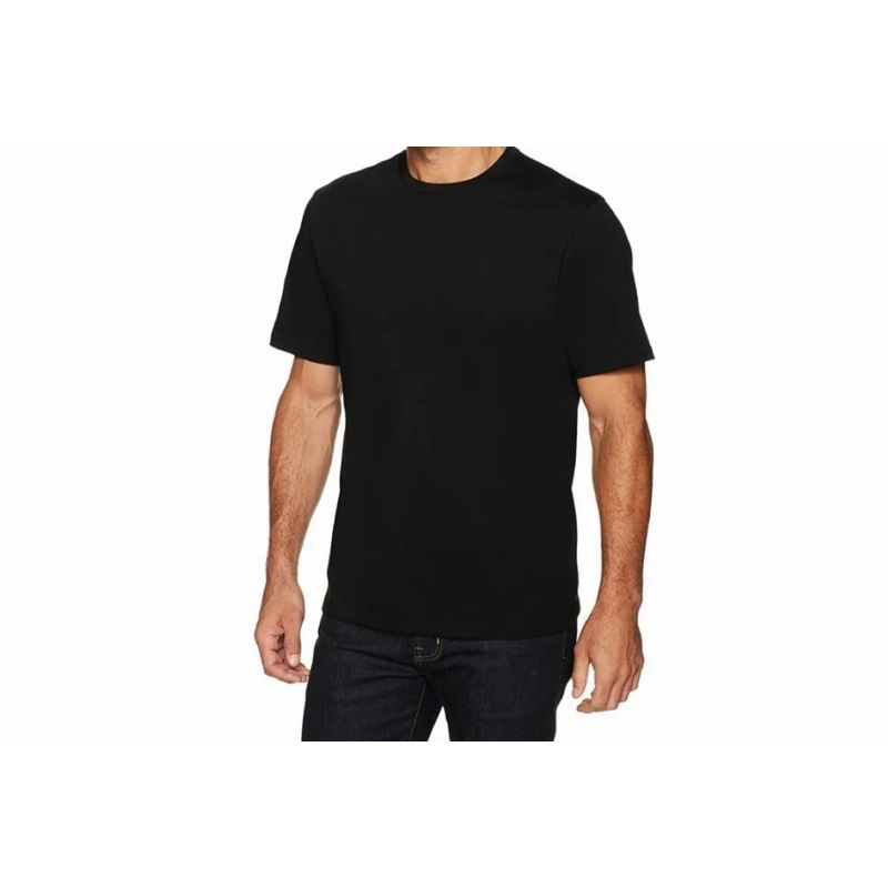 AGW - Pack 3 Poleras Negra Manga Corta 100% Algodon