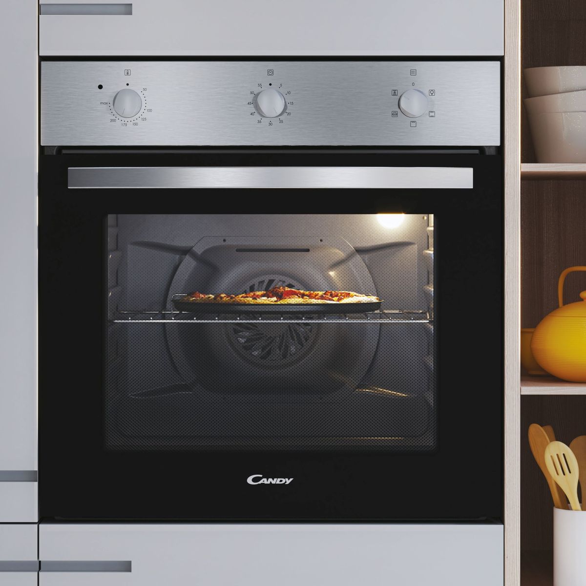 CANDY - Kit horno eléctrico + encimera a gas FCP602X+CHW6LBX