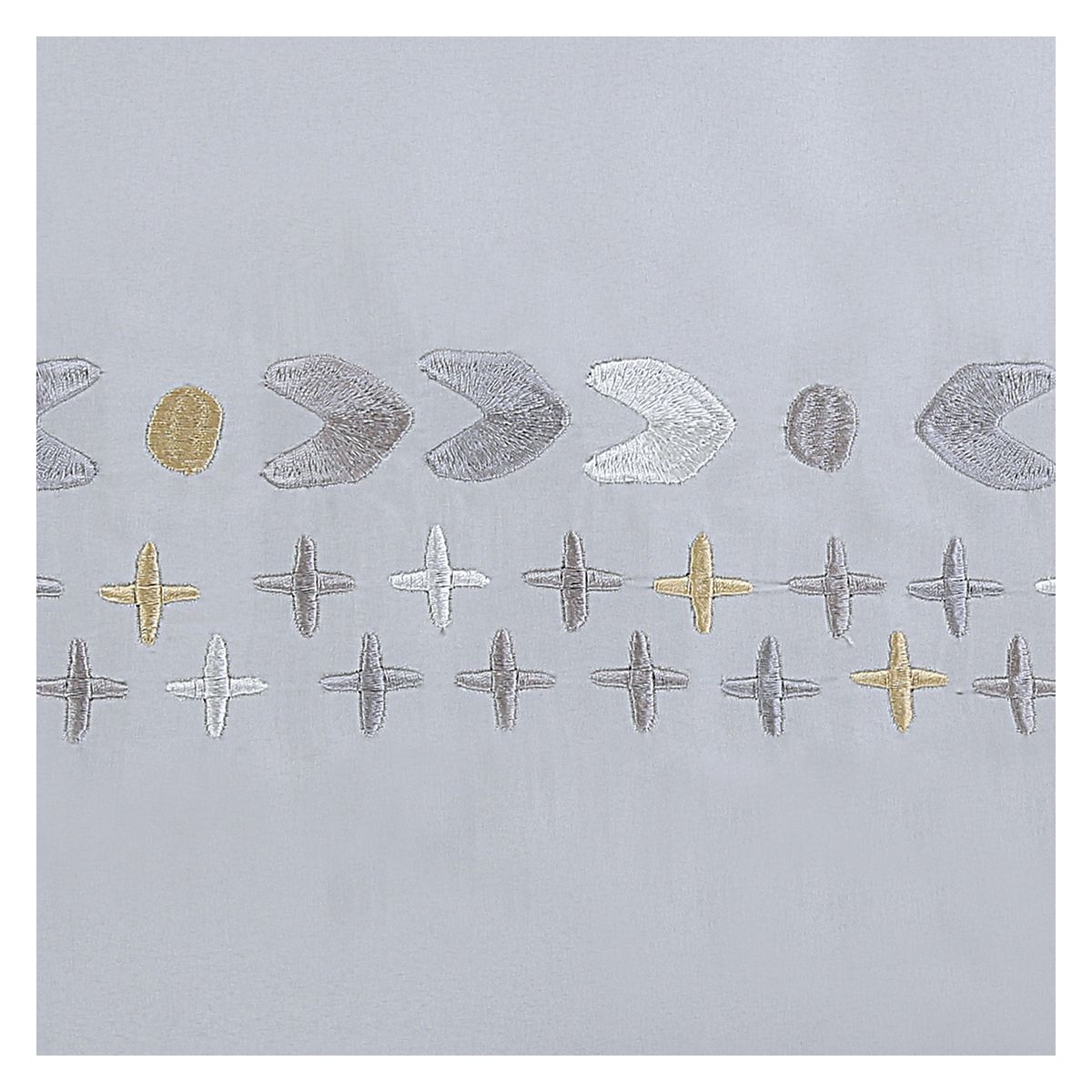 VEKKAHOME - CORTINA DE BAÑO BORDADA RUSTIC