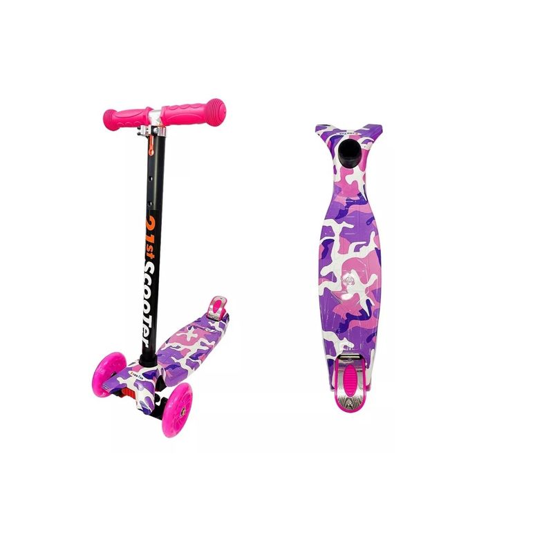 GENERICO - Scooter Monopatin Militar Mujer Led Regulable