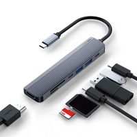 Hub Adaptador Usb C 7 En 1 Para Mac Macbook Windows