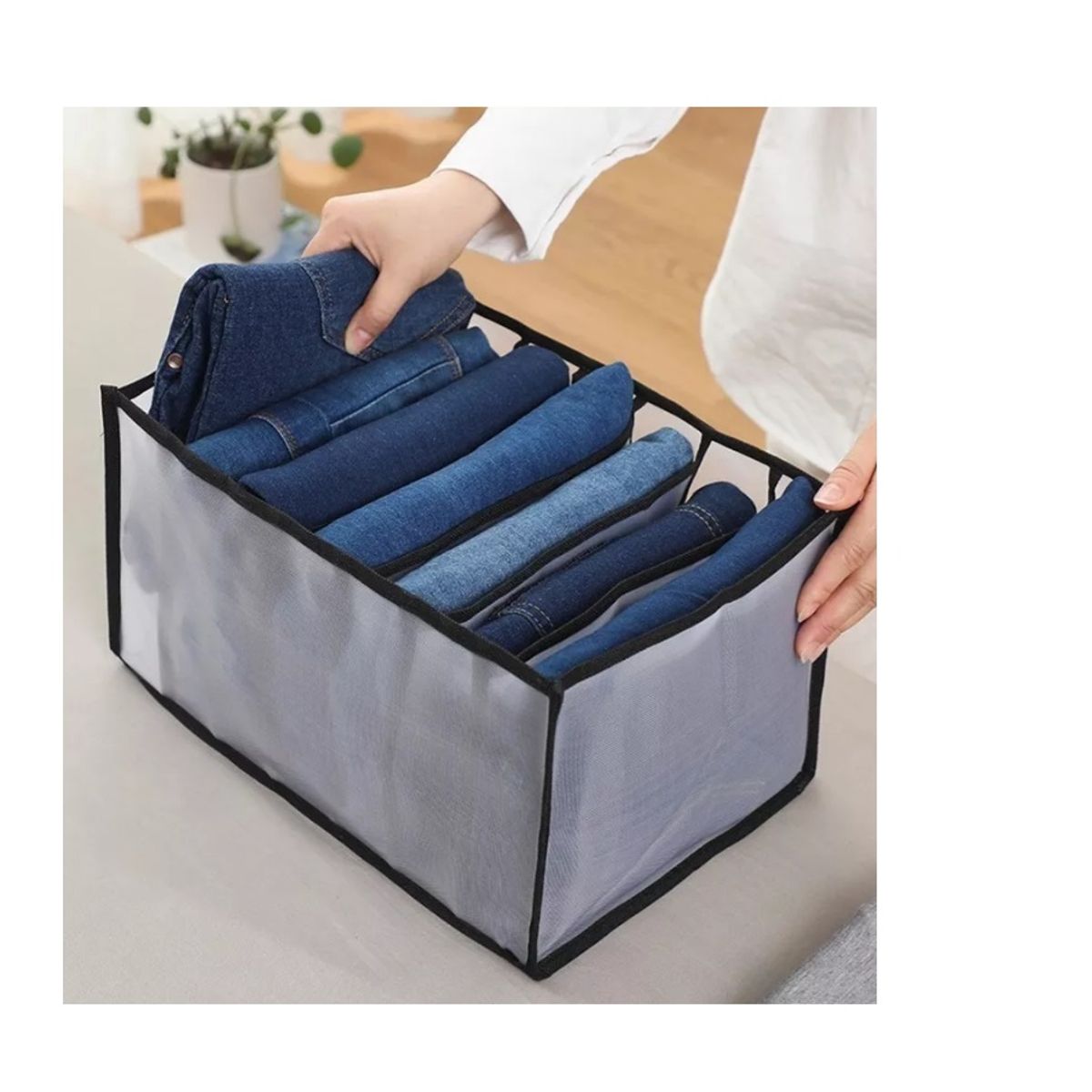 GENERICO - Organizador De Ropa Jeans Pantalones Camisas Armario