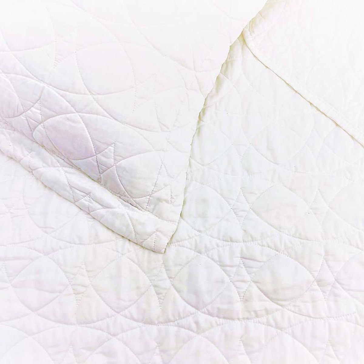 VEKKAHOME - QUILT SINGLE WHITE BEIGE