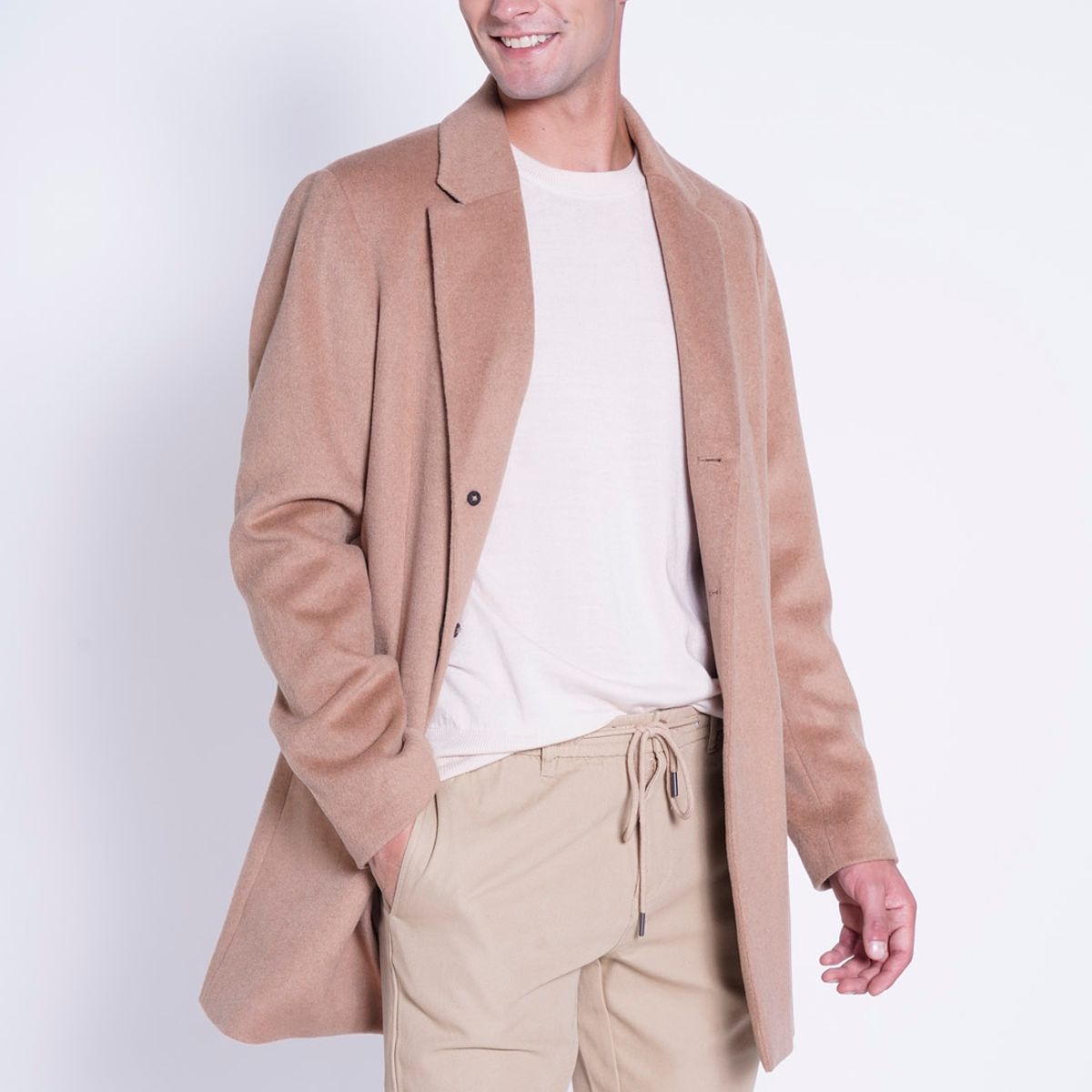 NEW MAN - Abrigo Prince Marrón New Man