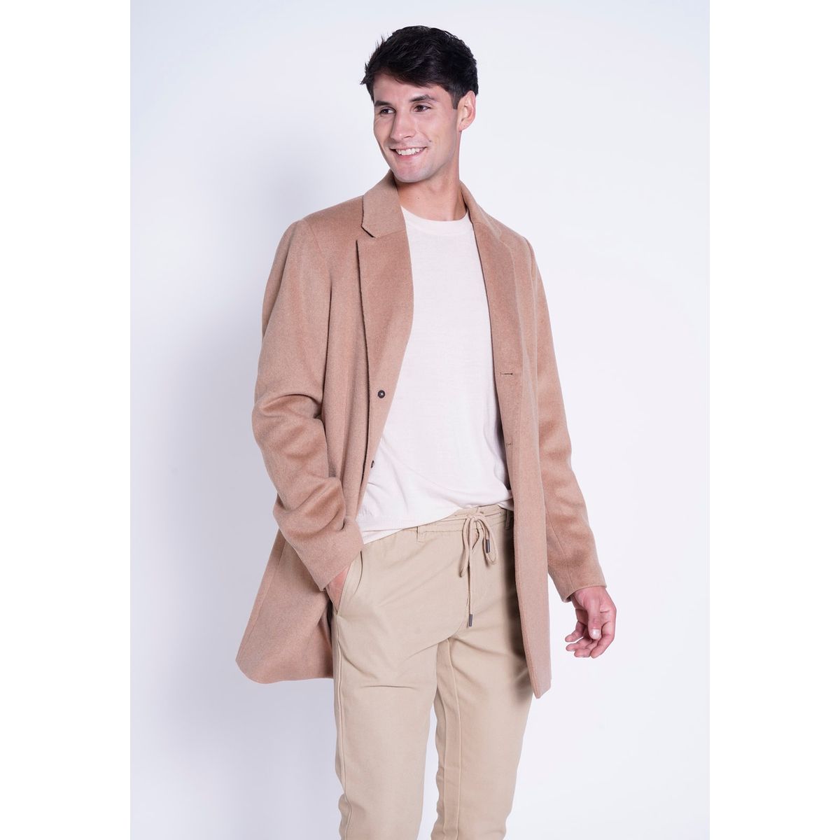 NEW MAN - Abrigo Prince Marrón New Man