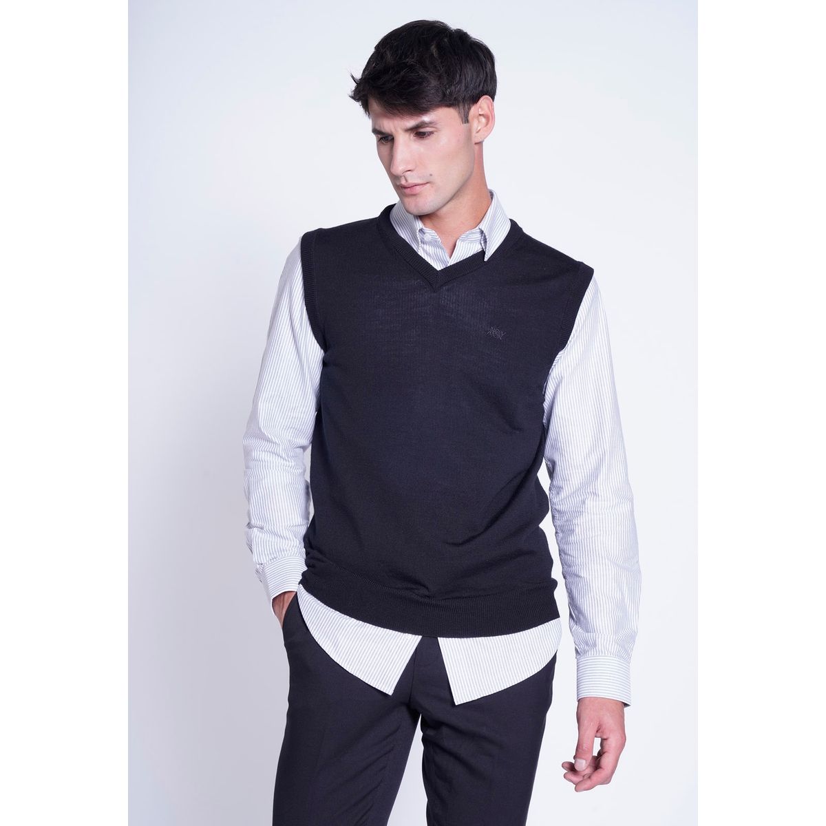 NEW MAN - Chaleco Donal Negro New Man