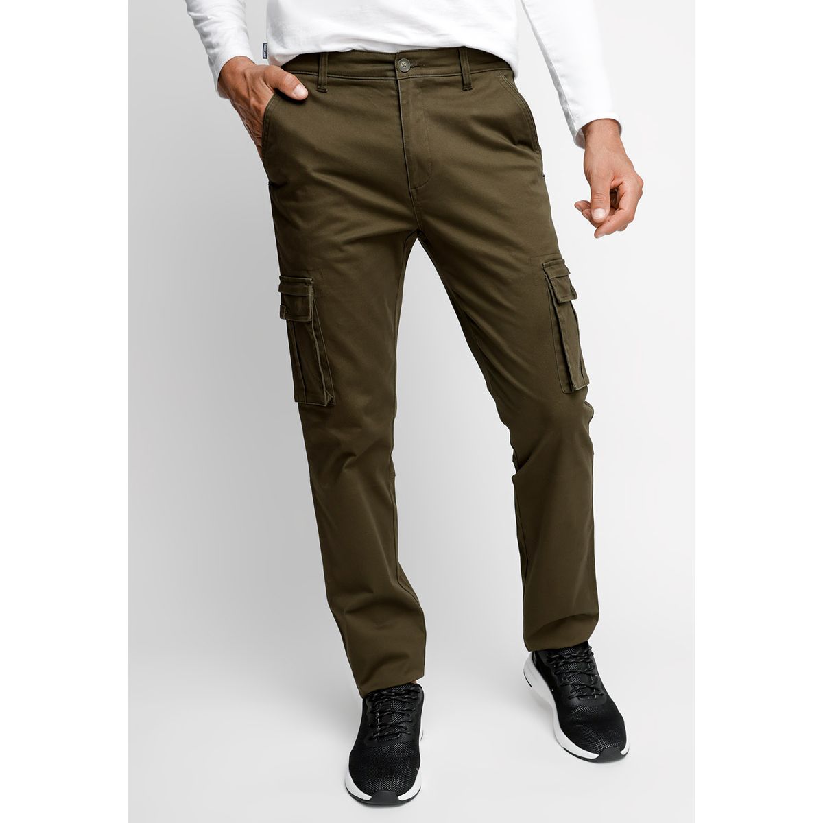 FEROUCH - Pantalón Clásico Cargo F Verde Ferouch