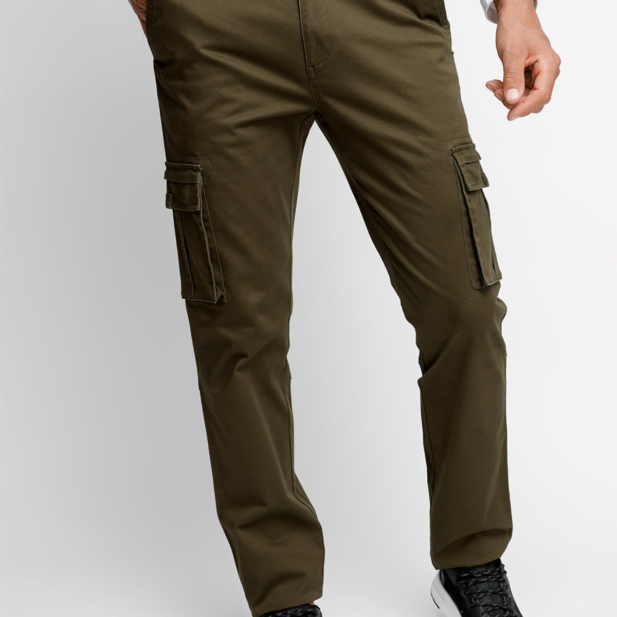 FEROUCH - Pantalón Clásico Cargo F Verde Ferouch