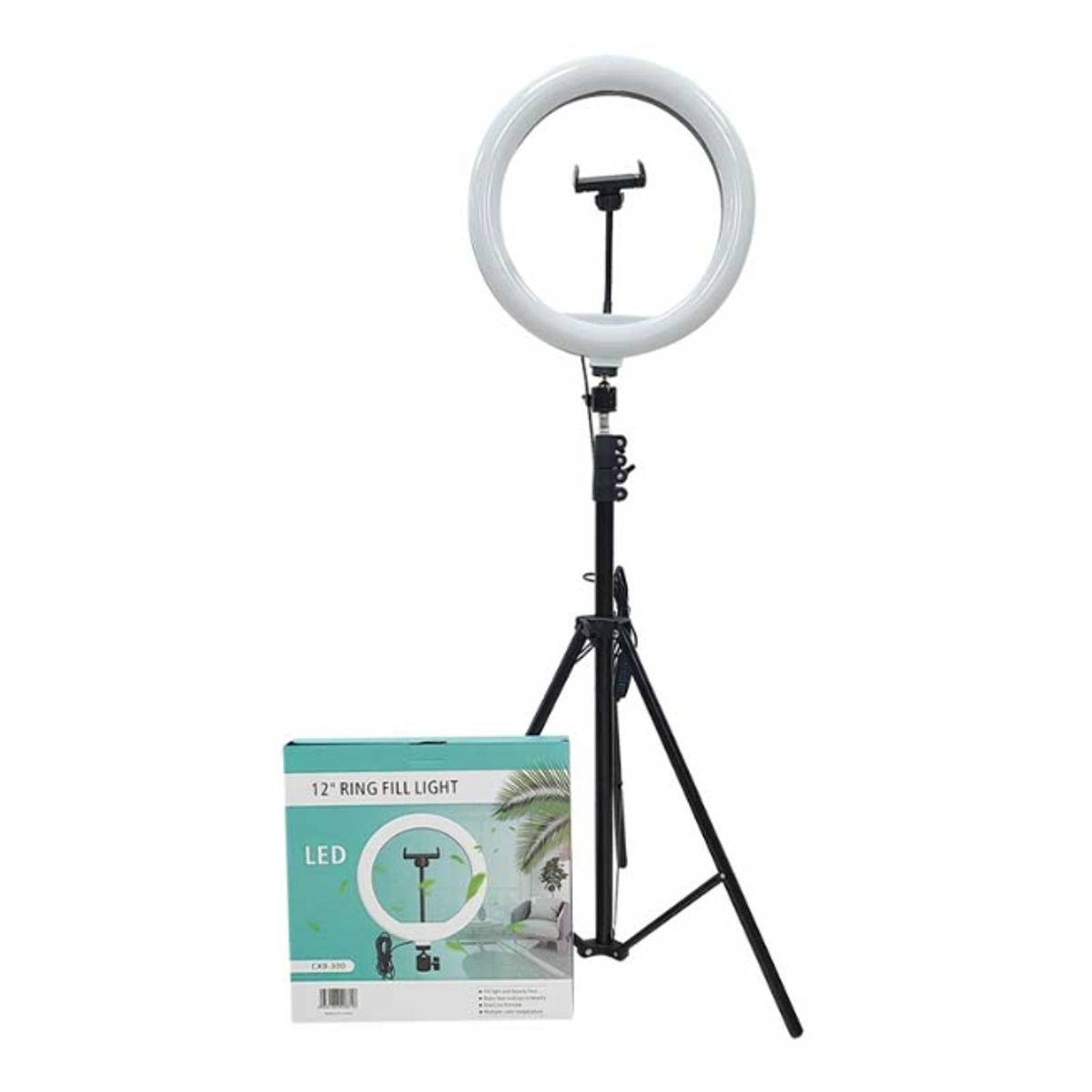 GENERICO - Aro De Luz Con Trípode Graduable De 30cm 12 Pulgadas