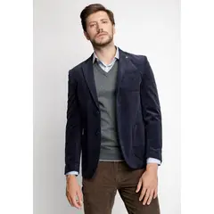 FEROUCH - Blazer Corduroy Albany Fj Azul