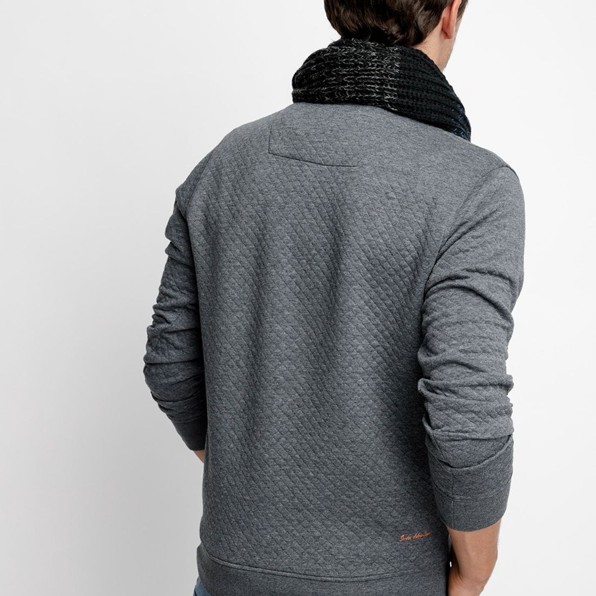 FEROUCH - Polera Básica Manga Larga Gris Ferouch