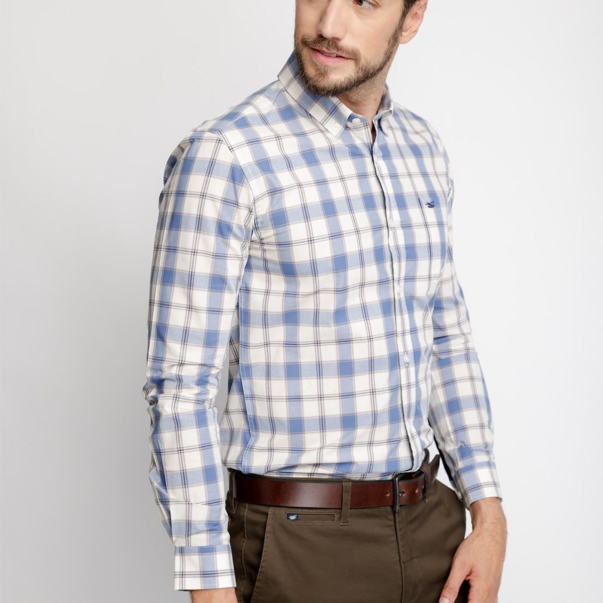 FEROUCH - Camisa Checkered Harlem F Azul Ferouch