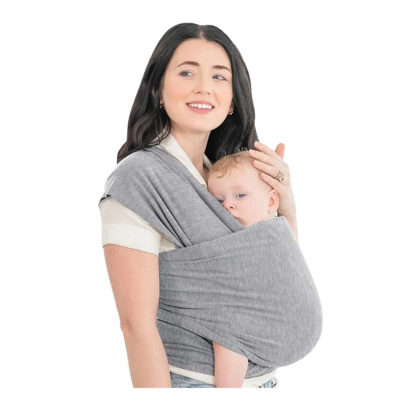 KIVARA - Fular Semielastico Portabebe Gris Claro