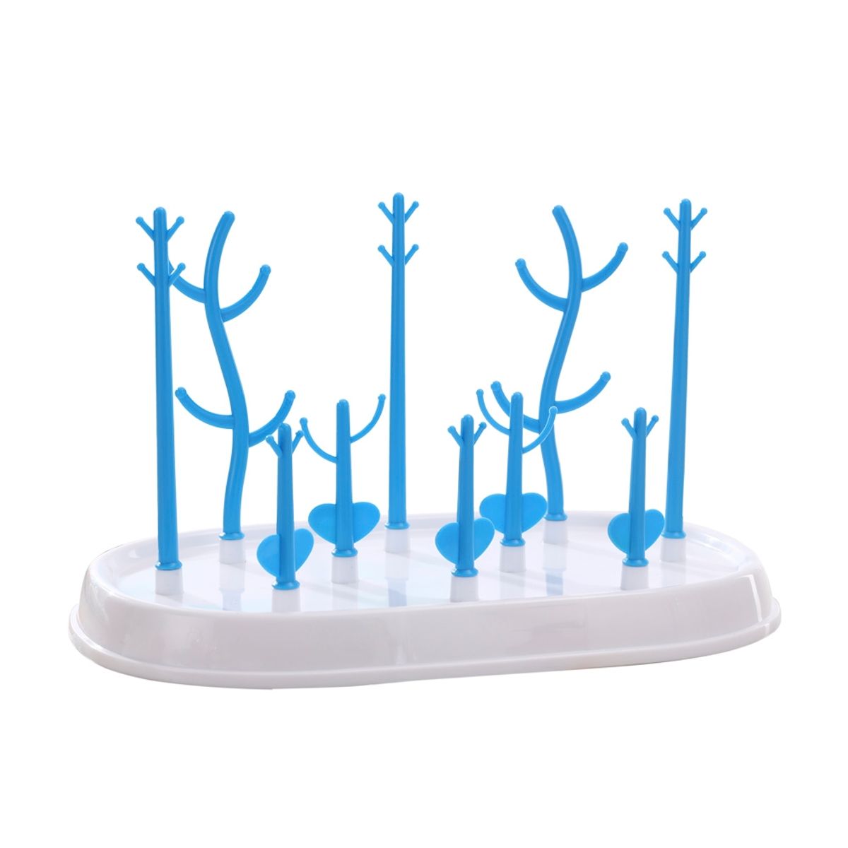 PUMUCKI - Rack Secador De Mamaderas Azul Niño Pumucki