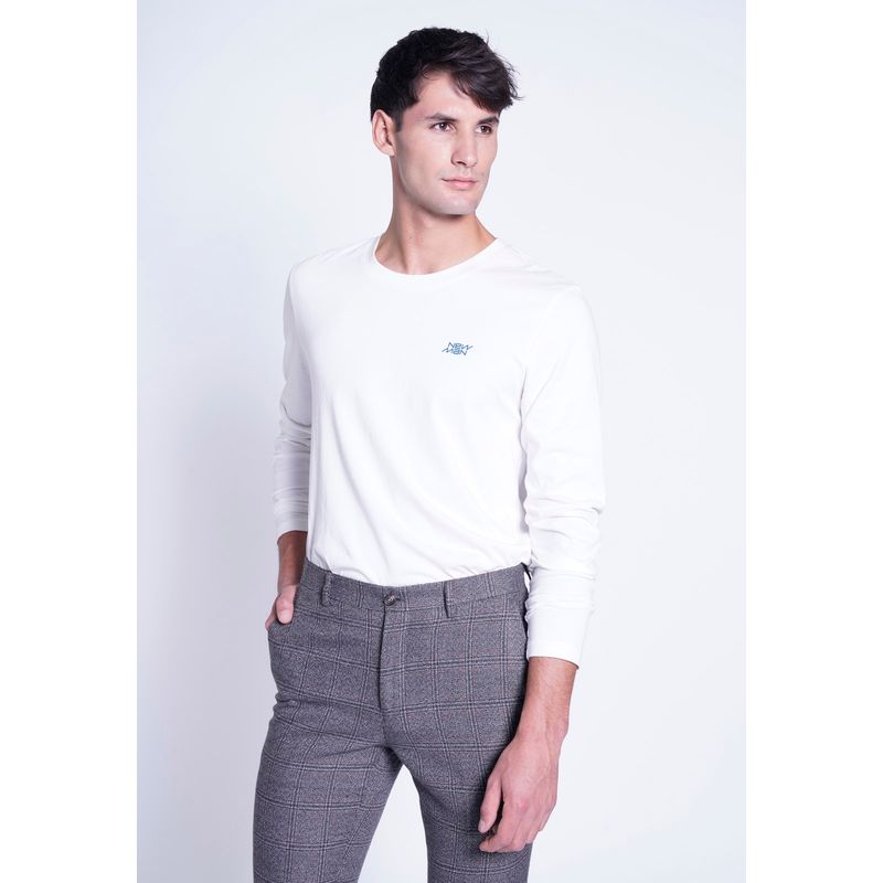 NEW MAN - Polera Leon Blanco New Man