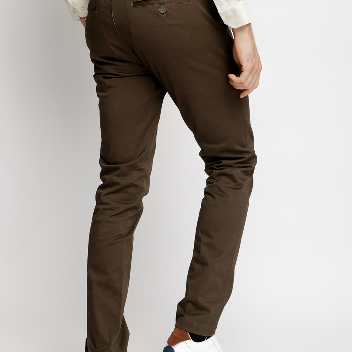 FEROUCH - Pantalón Twill Sin Pliegues Slim L/33 Gris Ferouch
