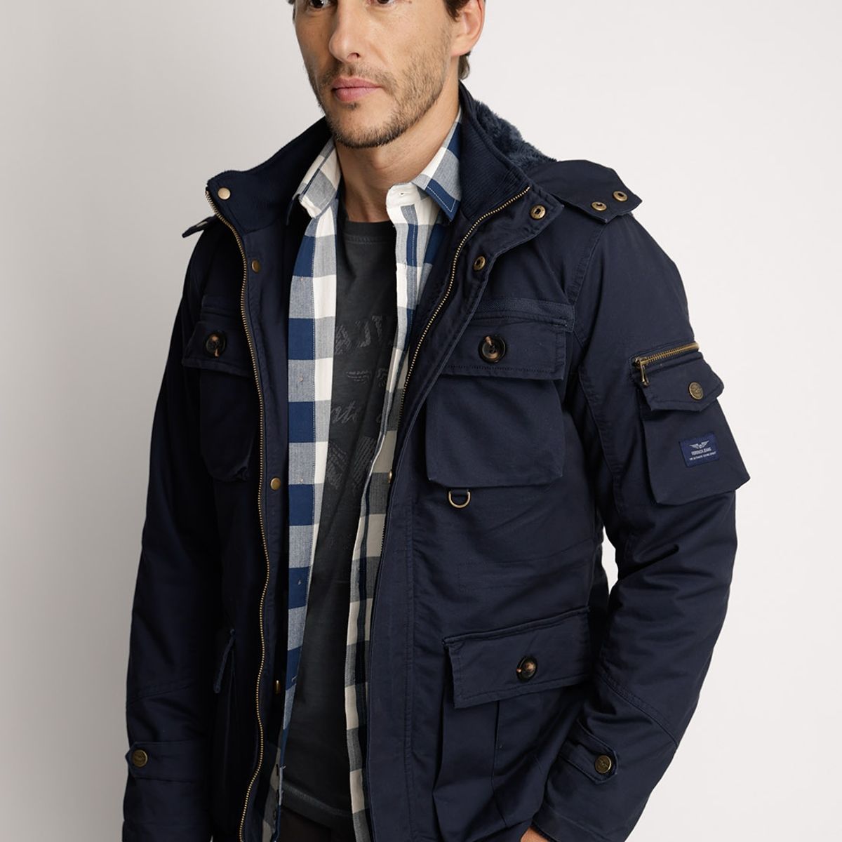 FEROUCH - Chaqueta Twill Nevada F Azul Ferouch